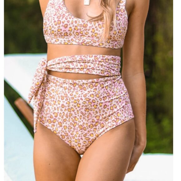 UNIQ SHE Other - Leopard Print Two-Piece Swimsuit l Size M l EUC!